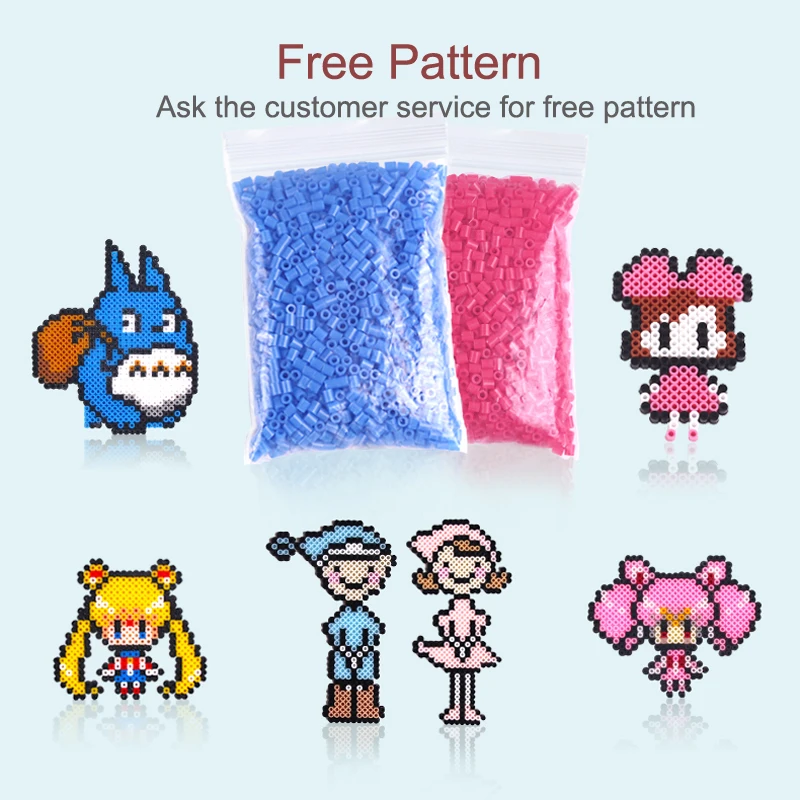168 colores/set Yantjouet Kit de Mini Perlas de Hierro de 2.6mm para Pixel Art, Perlas Perler, Perlas Hama, Perlas Fusibles, Regalo, Negro/Blanco, Puzzles DIY