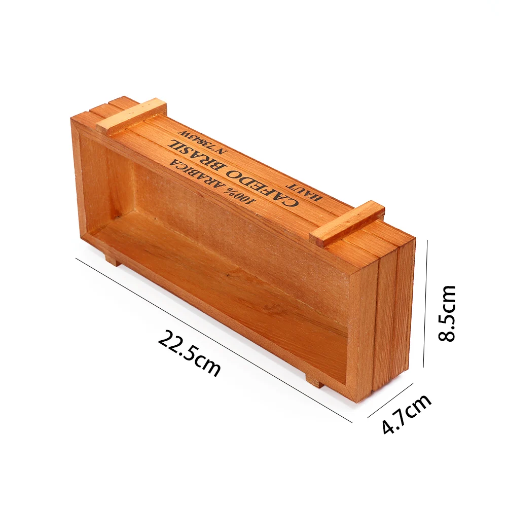 Maceta de madera Natural para decoración de jardín, cajas de suculentas rectangulares, cajas Vintage, herramientas para el hogar