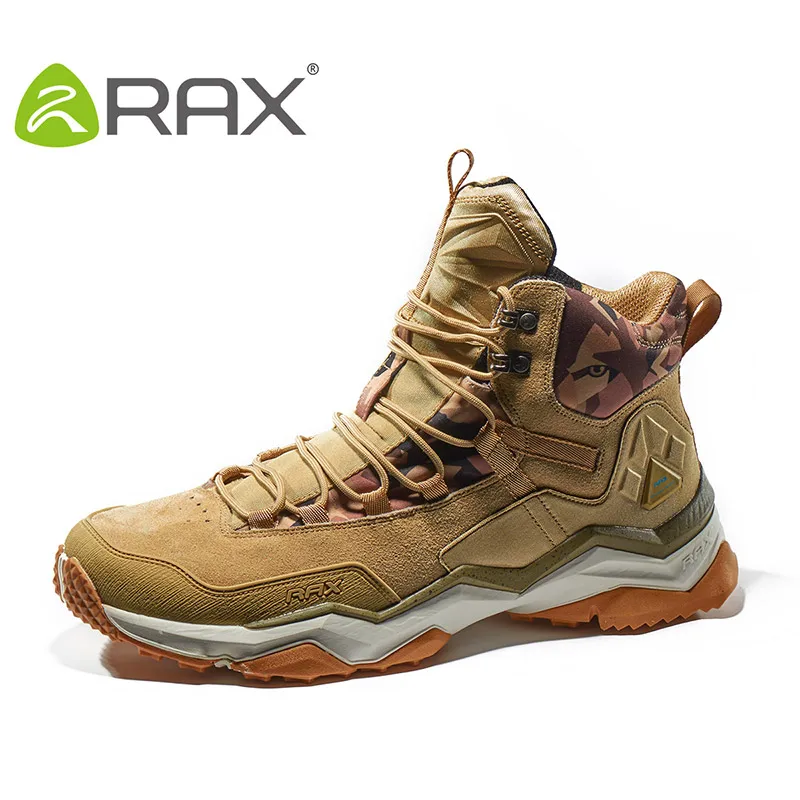 RAX-zapatos de senderismo impermeables para hombre y mujer, zapatillas de deporte de cuero para exteriores, botas de Trekking, senderismo, Camping, escalada, caza