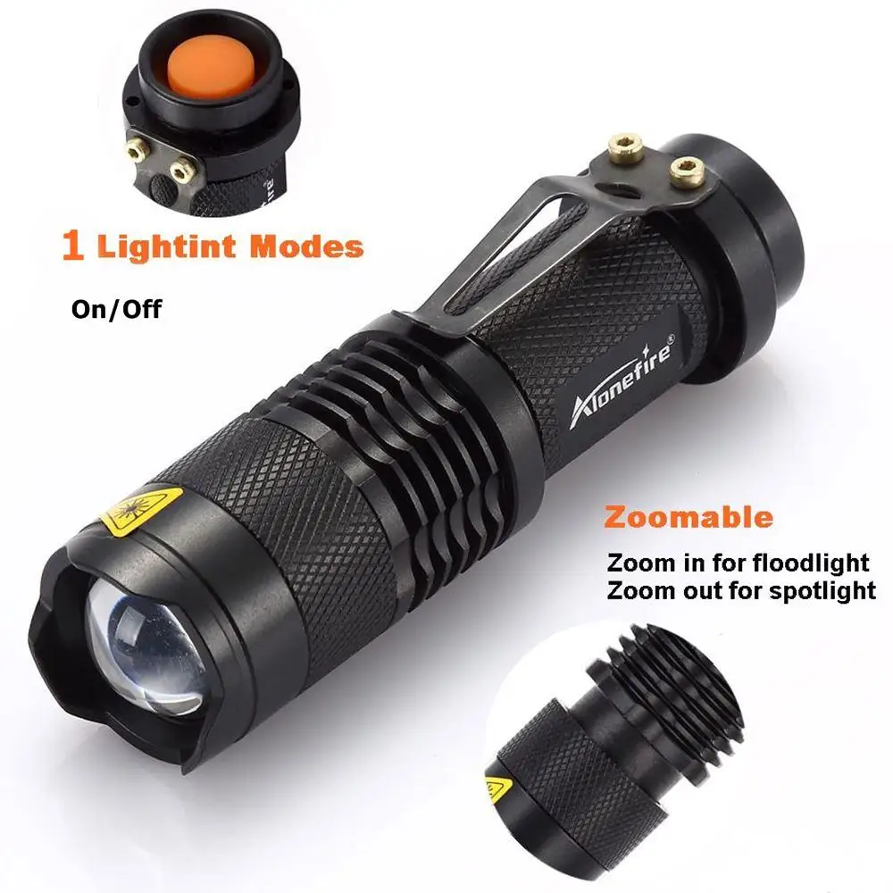 Linterna con Zoom de luz roja, Mini caza, abejas, pesca, vasos sanguíneos, astronomía, observación de estrellas, Detector de cámara de Hotel, lámpara, antorcha AA Cel