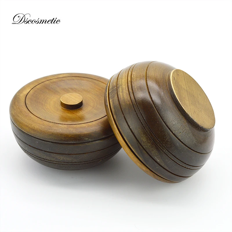 Tazón de afeitar de madera Dscosmetic para hombre, taza de jabón de afeitar, taza de madera para afeitar para hombre
