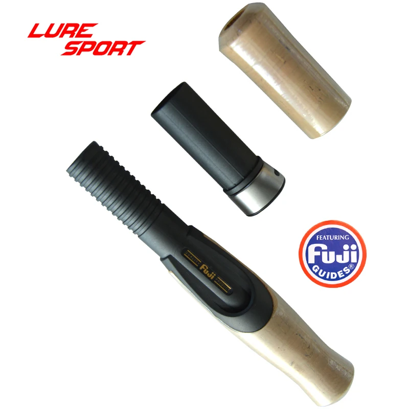 LureSport-Juego de tapa y mango de corcho para asiento de carrete FUJI IPSD16, varilla de agarre, Componente de construcción, accesorio DIY