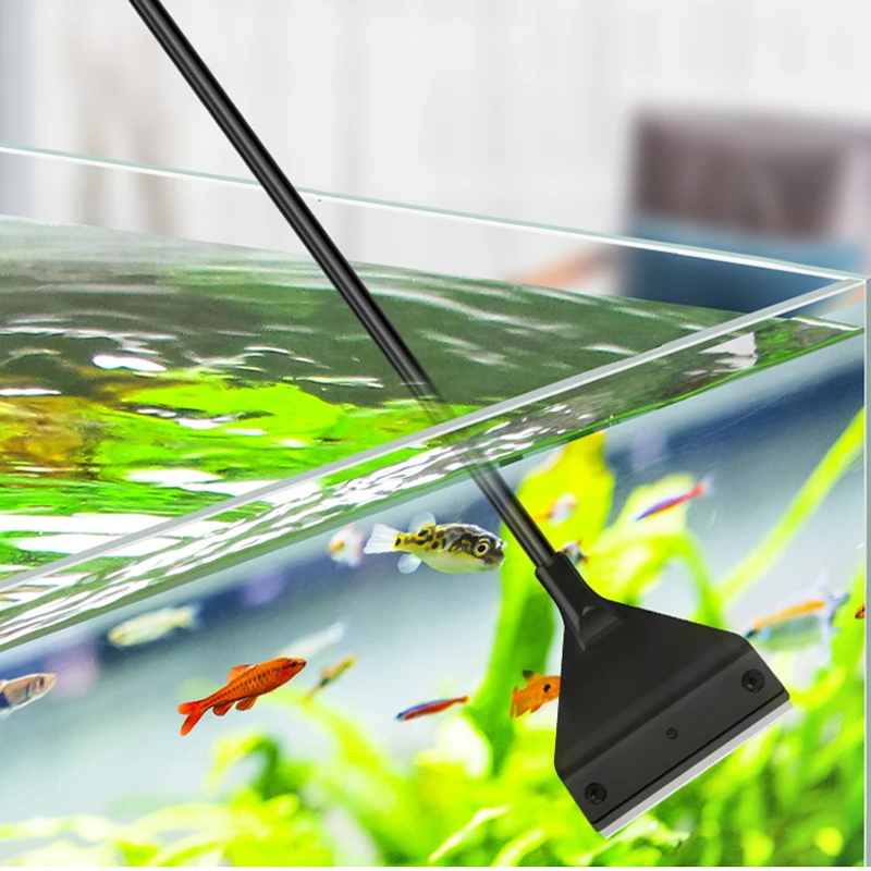 Herramienta de Limpieza para Acuarios, Removedor de Algas de Doble Uso para Peceras, Raspador de Vidrio para Eliminar Algas, Herramienta de Limpieza Doméstica