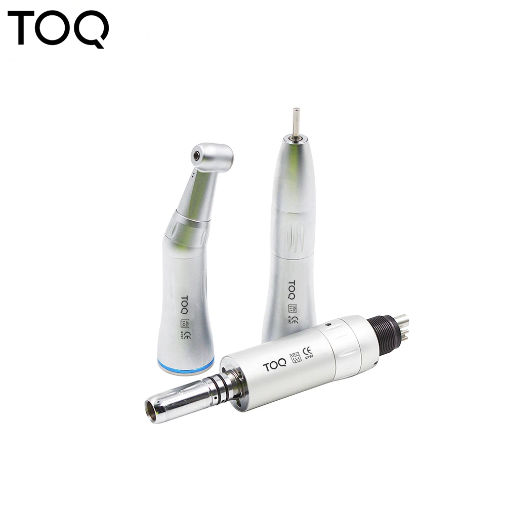 Kit de pieza de mano Dental de baja velocidad, turbina de aire, contraángulo recto, Motor de aire, pulverizador de agua interno, 2/4 agujeros