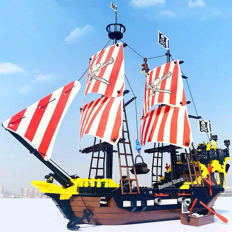 Bloques de construcción iluminados, piratas y guardias reales, Castillo de batalla, 366 Uds., juguete de ladrillos educativos para niño, regalo de Navidad 310