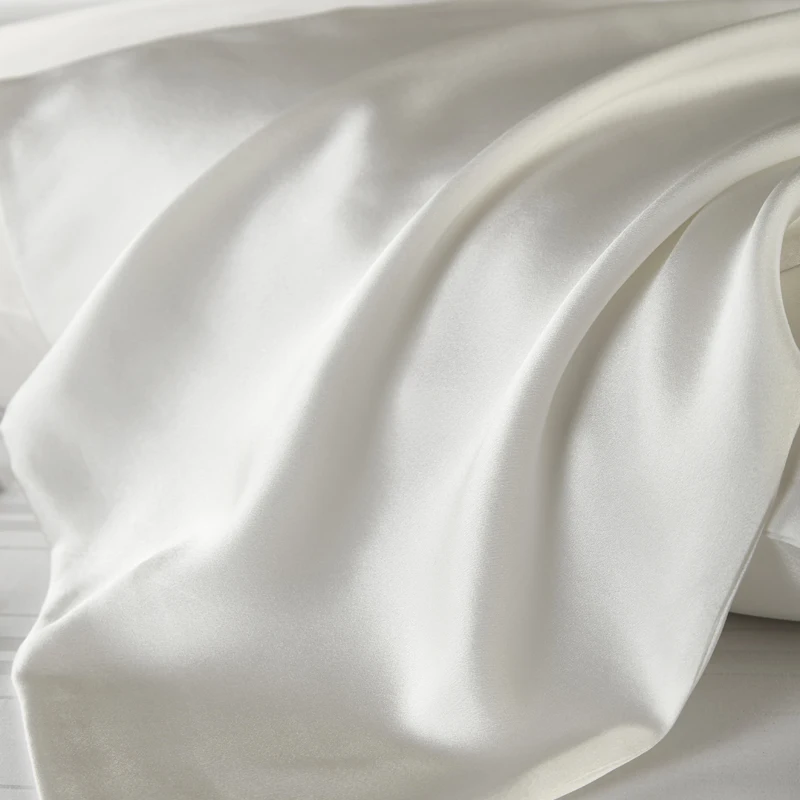 Funda de almohada 100% de seda de morera Natural, tamaño estándar, 100% Natural, 19 Momme