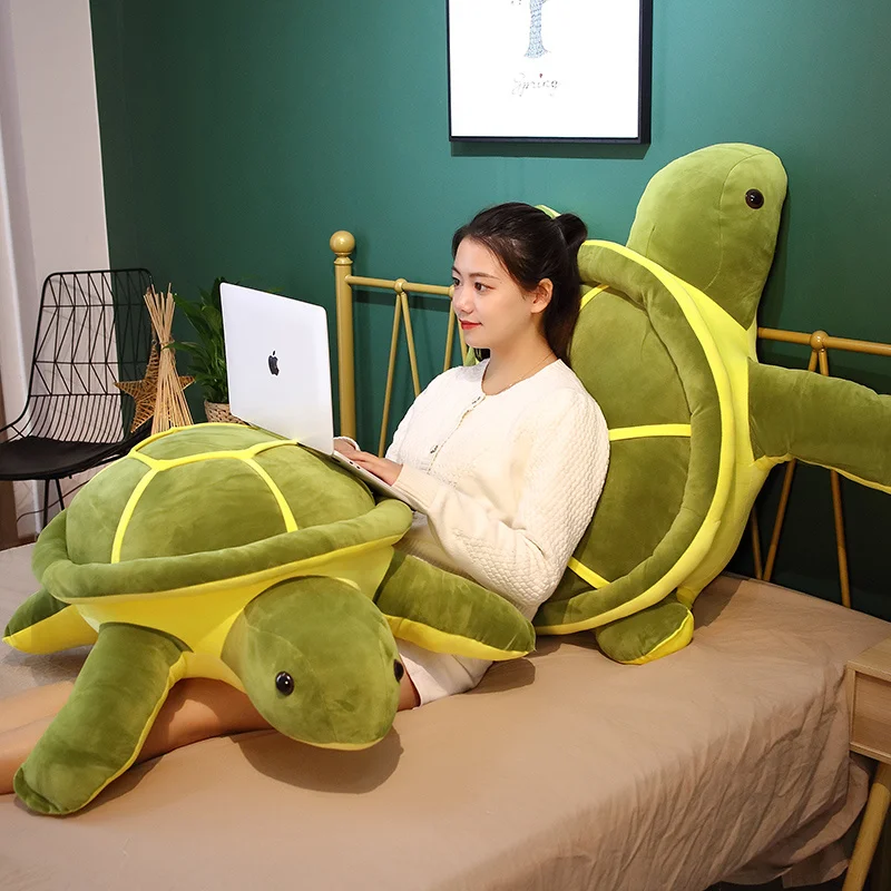 Juguete de peluche de tortuga Kawaii, muñecos de animales Kawaii, almohada de tortuga marina, regalos de cumpleaños para niños y niñas, recién llegado