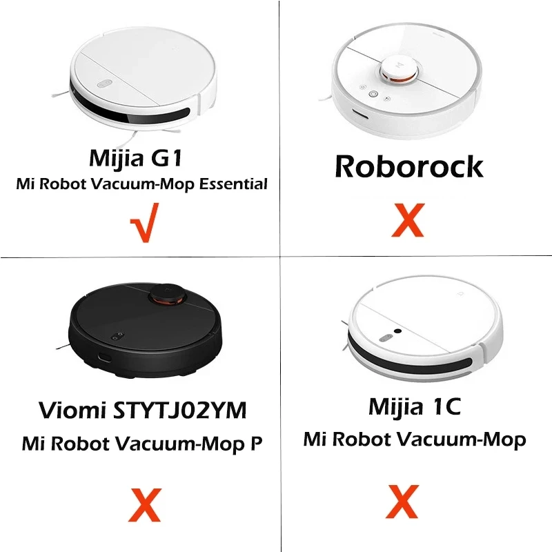 Para Xiaomi Mijia G1 MJSTG1 Mi Robot aspirador mopa esencial aspiradora lateral/cubierta de cepillo principal filtro Hepa paño de mopa piezas