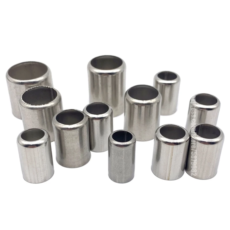 Paquete de 50 herramientas de engarzado de manguera de alta presión, conector de escape de tubo de manga de acero inoxidable, unión de tubería de 11,5 MM -18MM