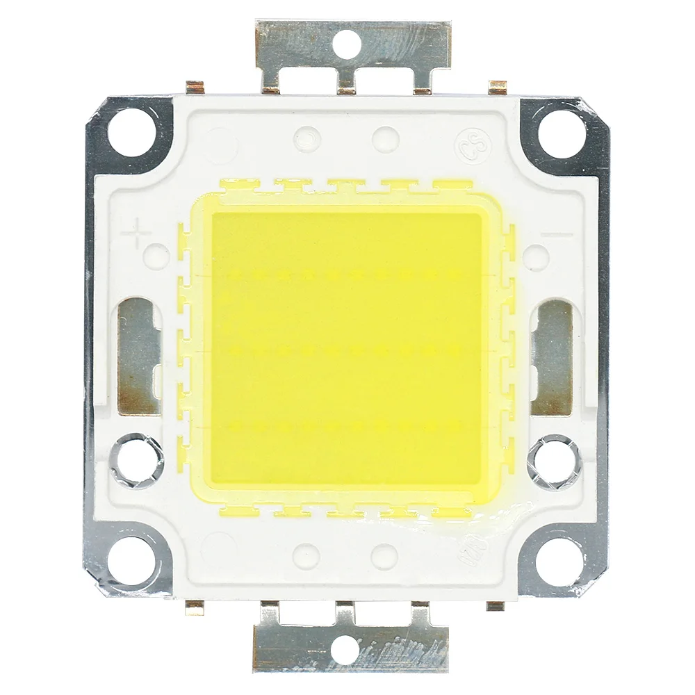 1 Uds COB LED Chip 10W 20W 30W 50W Chips de bombilla para foco reflector jardín cuadrado luz integrada cuentas LED Blanco/cálido