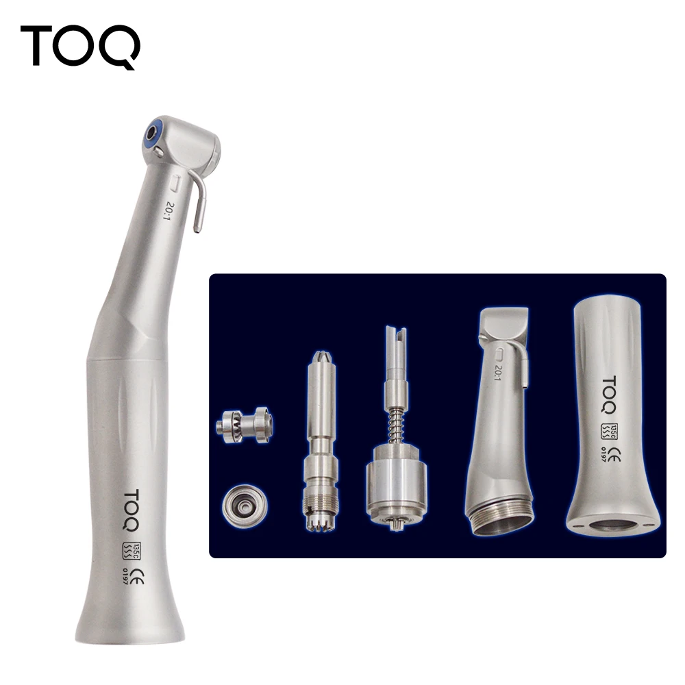Pieza de mano Dental de baja velocidad, cirugía de implante de reducción 20:1, pieza de mano de contraángulo, turbina de aire S-MAX SG20