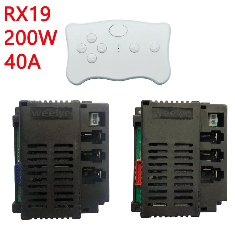 Weelye RX19 40A 4WD coche eléctrico para niños 2,4G receptor de Control remoto, receptor de juguetes Wellye Ride on con función de arranque suave