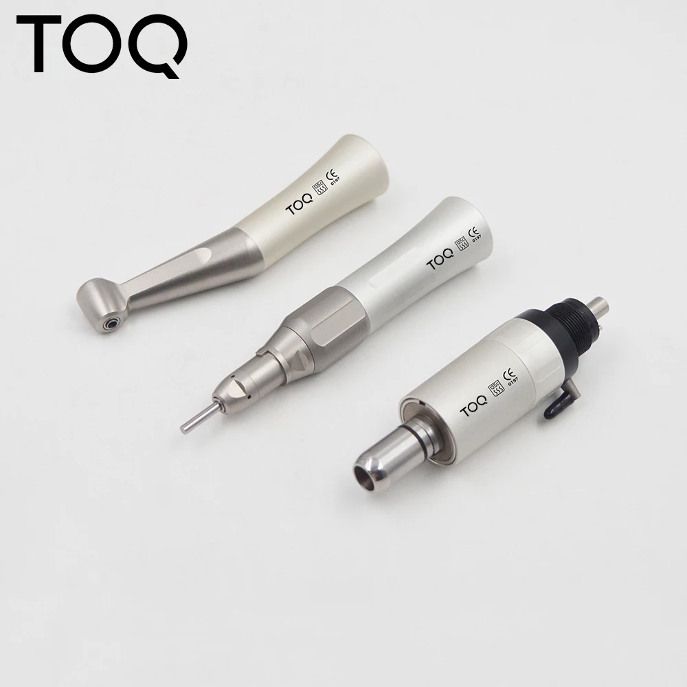 Mini Motor de aire de contraángulo Dental de baja velocidad, 4 agujeros disponibles para dentista, Kit de pieza de mano recta, contraángulo de baja velocidad, 4 orificios