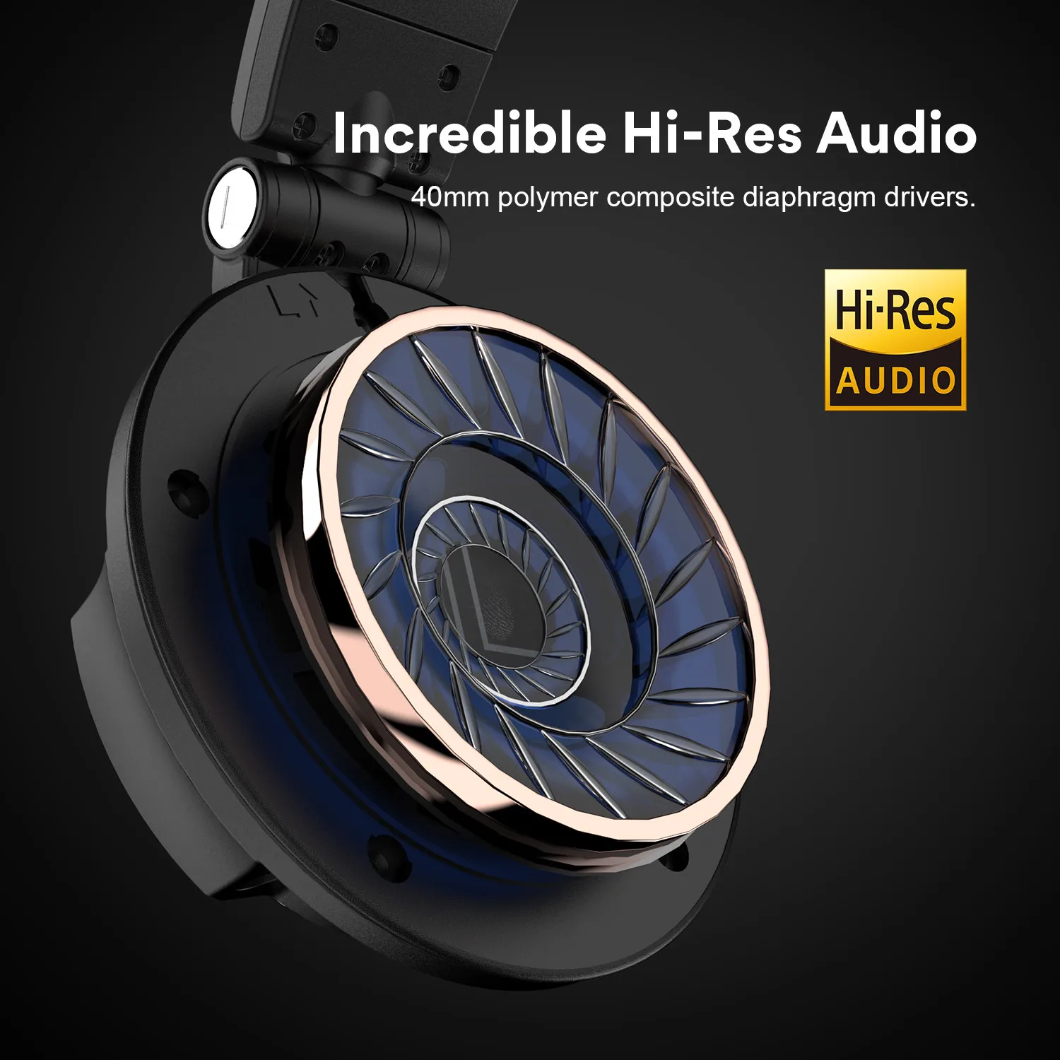 Oneodio Monitor 80 auriculares abiertos con cable sobre la oreja 250Ω auriculares HiFi audiófilos Audio de alta resolución auriculares de estudio profesionales