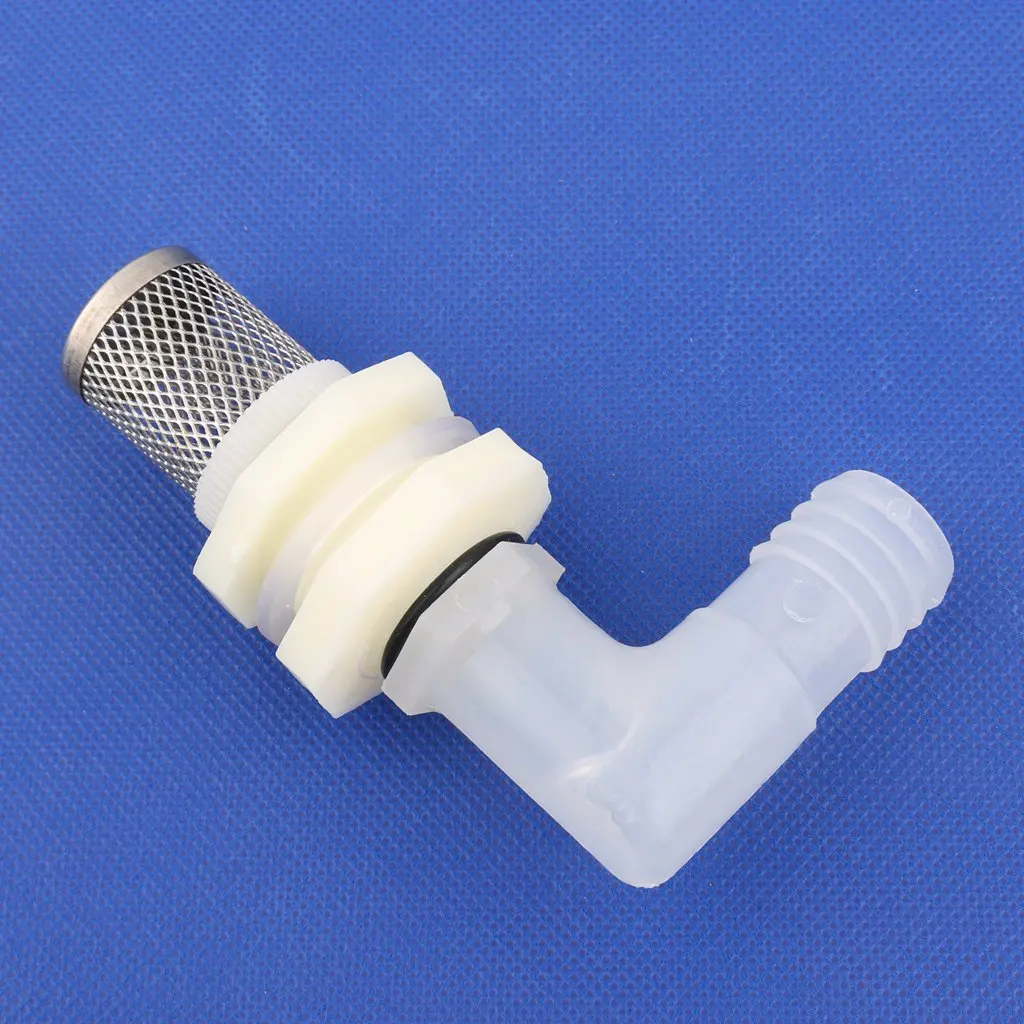 1 unidad de juntas de codo de tanque de peces de acuario de acero inoxidable de 20mm, conectores de drenaje de tanque de agua, junta de manguera de riego de jardín