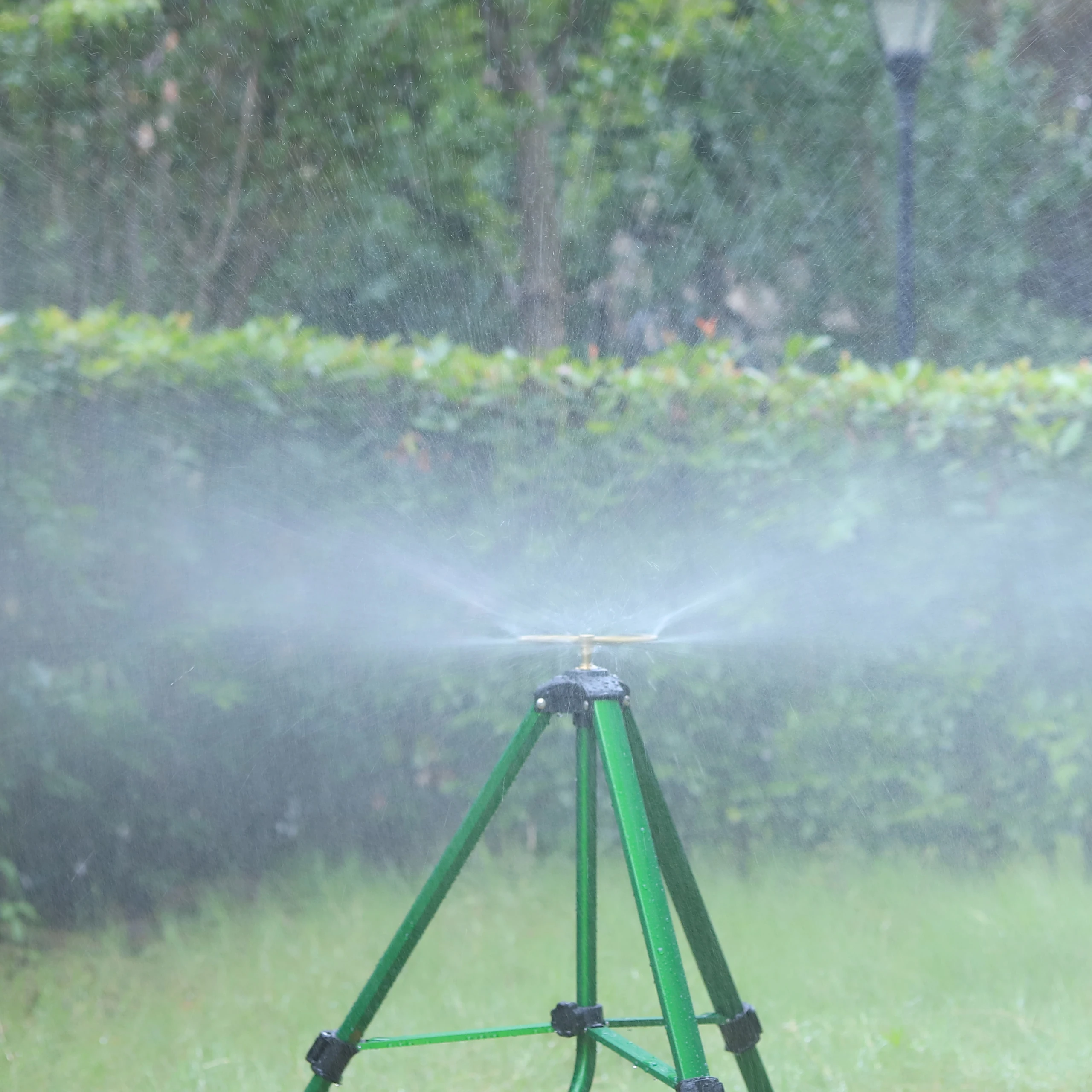 Boquilla de latón giratoria de 2/3/4 brazos, rociador automático de 3 puntas para césped, cama de flores, jardín, agricultura, horticultura, agua, 360 °