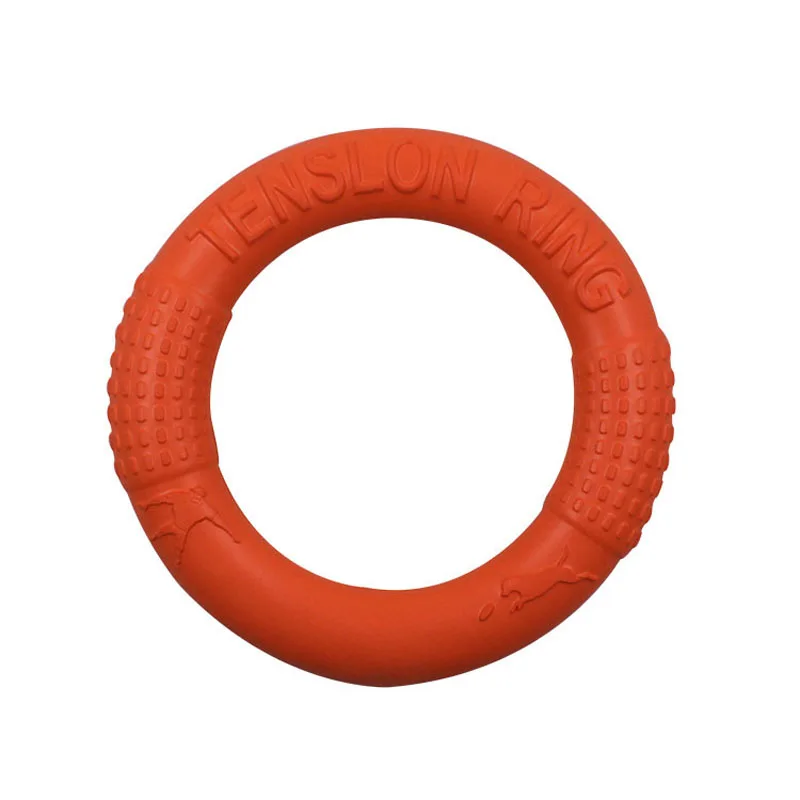 Discos voladores para mascotas, anillo de entrenamiento para perros EVA, extractor resistente a mordeduras, juguete flotante para cachorros, juego interactivo al aire libre, suministro de productos