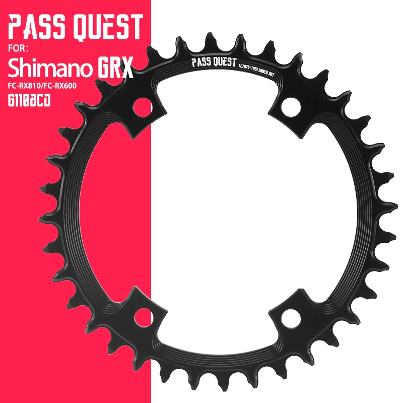 Anillo de cadena redondo ovalado para bicicleta, accesorio para manivela de FC-RX810, GRX, FC-RX600, 36T, 38T, 40T, 42T, 44T, 46T, 48T, 50T, 52T, 110mm, BCD