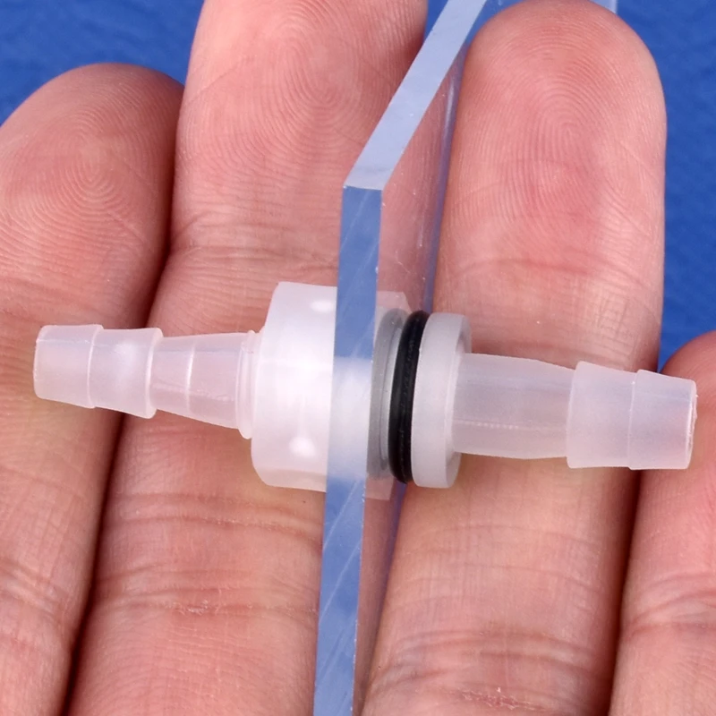 5 ~ 200 Uds M6 ~ M10 a 3 ~ 8mm PP conector directo de pagoda con tuerca ​ Adaptador de bomba de aire para tanque de acuario con junta tórica, junta de manguera de placa pasante