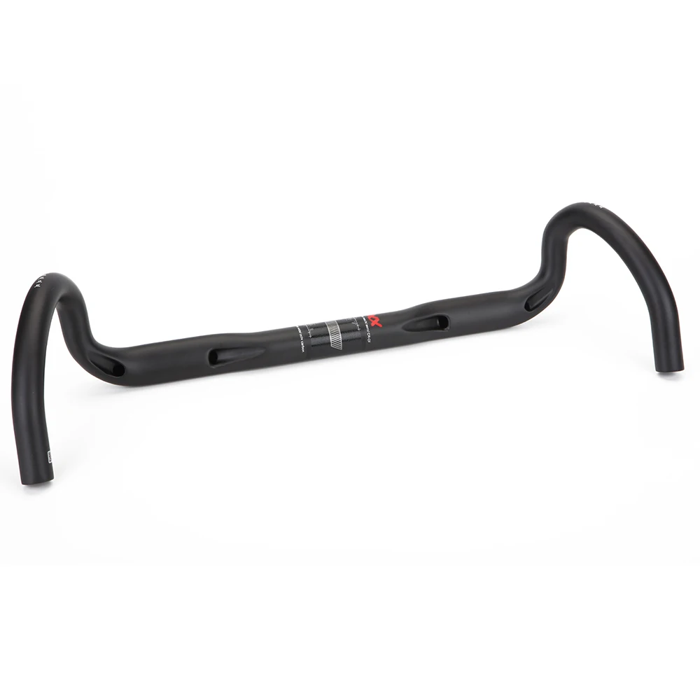 Nuevo Manillar de Carbono para Bicicleta de Gravel, Manillar de Gran Curvatura para Ciclocross y Bicicleta de Carretera, 380/400/420/440mm, Fibra de Carbono