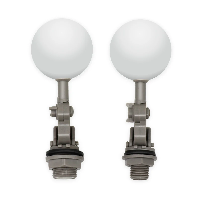 1 Uds válvula de bola flotante 1/2 "o 3/4" válvula de bola de flotador de agua ajustable de plástico para torre de agua tanque de agua bebedero de agua para ganado