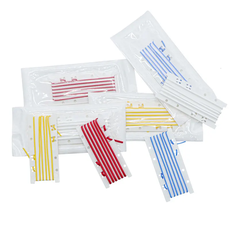 Lazo Vascular Veterinario 100% Silicona de Grado Médico, Lazos Vasculares de Alta Calidad Rojo Azul Blanco Amarillo, Nuevo Producto Médico, 4 Piezas