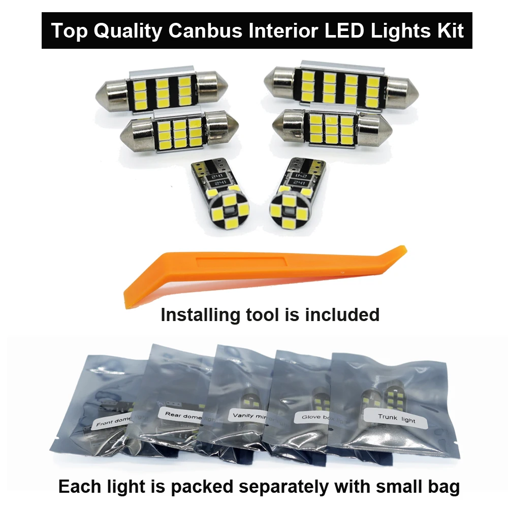 Zoomsee LED Interior para Volkswagen VW Touran 1T1 1T2 1T3 5T1 2003-2018 2019 2020 bombilla Canbus para coche Kit de luz de lectura de cúpula interior