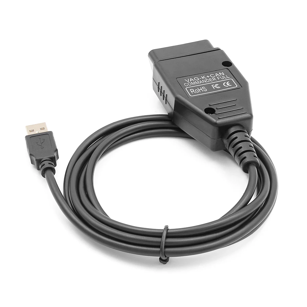 VAG K CAN Commander 1,4 FTDI PIC18F25K80 K + CAN 1 4 OBD 2 OBD2 herramientas de diagnóstico de coche interfaz COM Cable de línea K para VW/AUDI