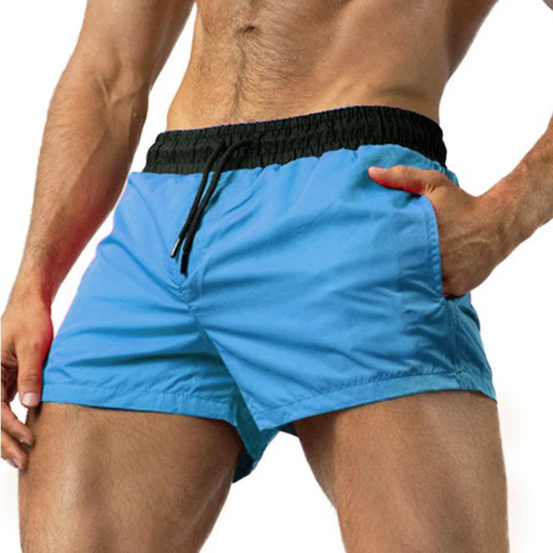 Nuevos pantalones cortos para correr, traje de baño para hombre, bañador para hombre 2021, bañador corto de secado rápido, calzoncillos de baño sexys para hombre, pantalones cortos de playa