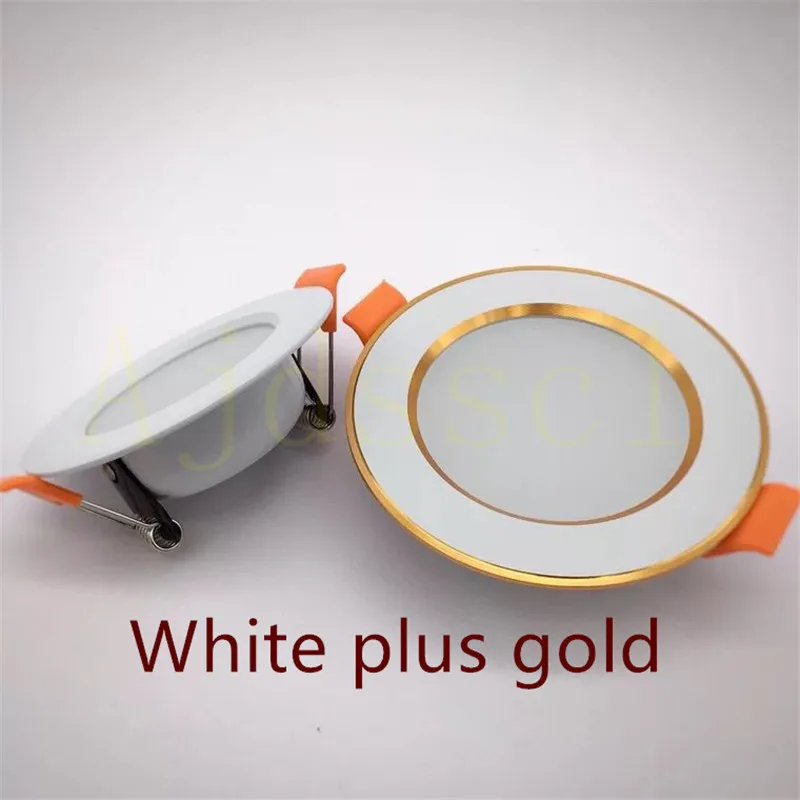 Downlight LED 220V Regulable, Tres Colores, 5W 7W 9W 12W 15W, Lámpara LED Empotrada de Techo, Luz Blanca Fría y Cálida