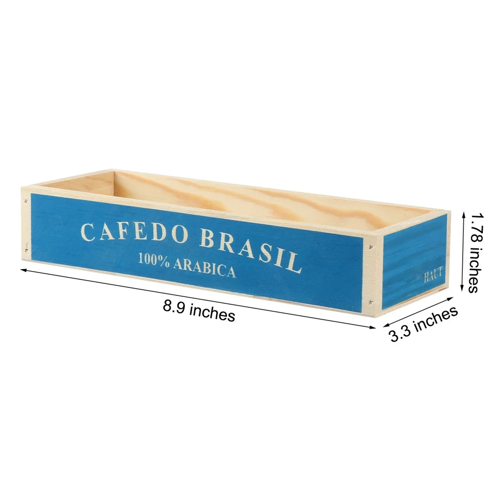 Maceta de madera Natural para decoración de jardín, cajas de suculentas rectangulares, cajas Vintage, herramientas para el hogar