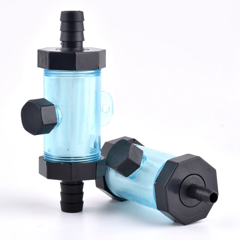 Filtro de manguera de agua de 8mm ~ 25mm, accesorios de riego para jardín, pulverizador para acuario, tanque de peces, filtro de tubería de agua suave, taza, filtro de freno de coche, 1 ud.