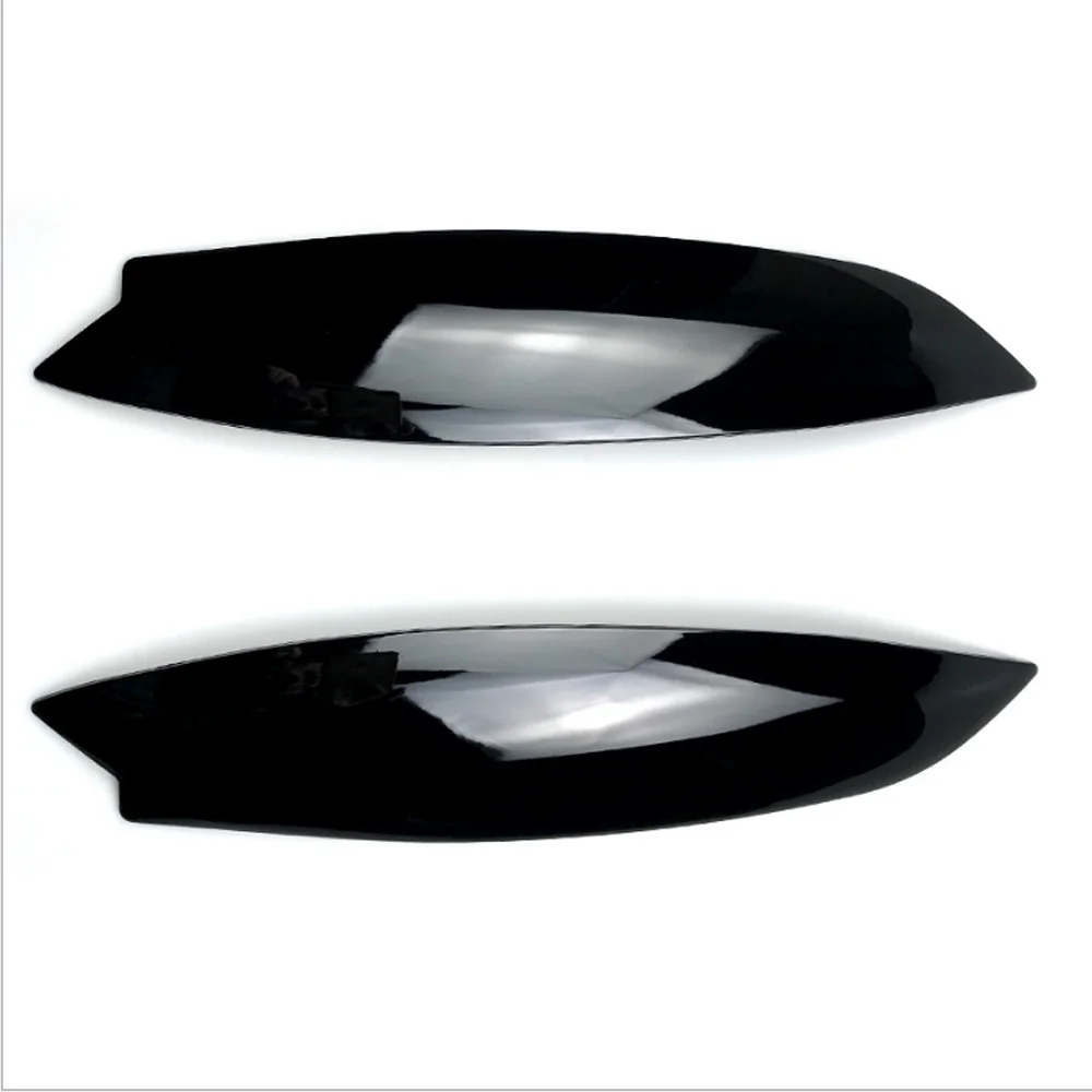 Faros delanteros negros brillantes, luz frontal de cejas modificada, tira embellecedora de cejas para VW Golf 5 GTI 2005 2006 2007