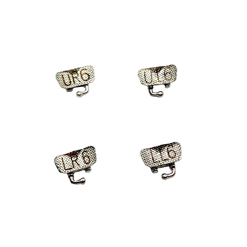 Roth tubo bucal de ortodoncia, 1er Molar Convertible, marca láser, tubos individuales, Base de malla, 20 juegos