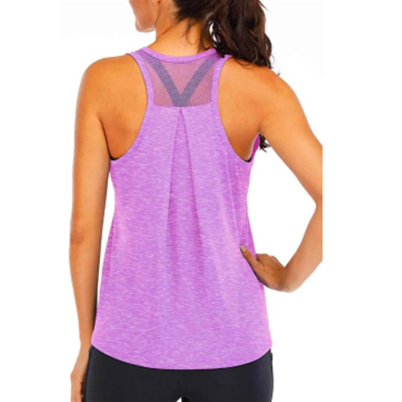 Camiseta de Yoga para mujer, nuevo estilo, camisetas holgadas para Fitness, chaleco para mujer, Camiseta deportiva sin mangas, blusa de entrenamiento para correr y gimnasio de secado rápido