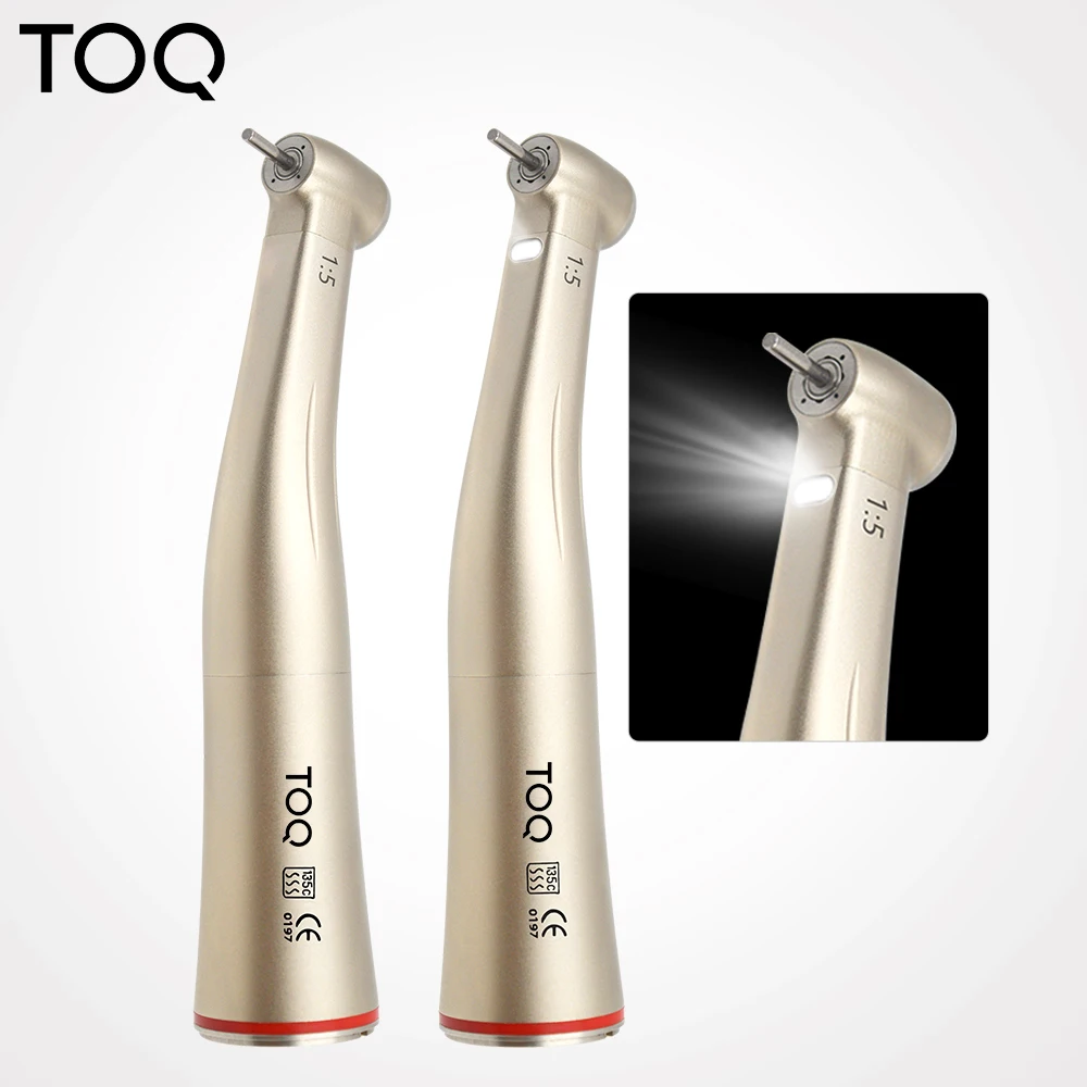 Pieza de mano Dental de baja velocidad, contraángulo creciente 1:5, con herramienta Micromotor de odontología de fibra óptica