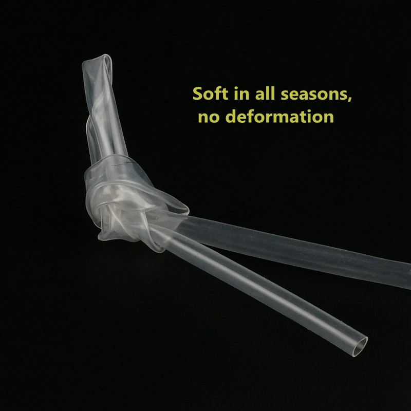 Manguera de goma de silicona transparente de calidad alimentaria, 0,5mm, 1,5mm, 2mm, 3mm, 4mm, 5mm de diámetro exterior, tubo capilar de silicona Flexible
