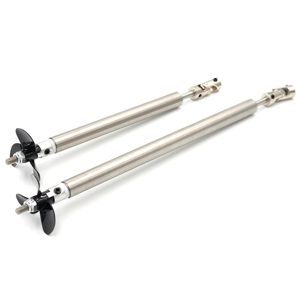 Eje de barco Rc de 4mm, eje de transmisión de acero inoxidable, tres cuchillas, junta de tornillo, manguito de eje de acero inoxidable