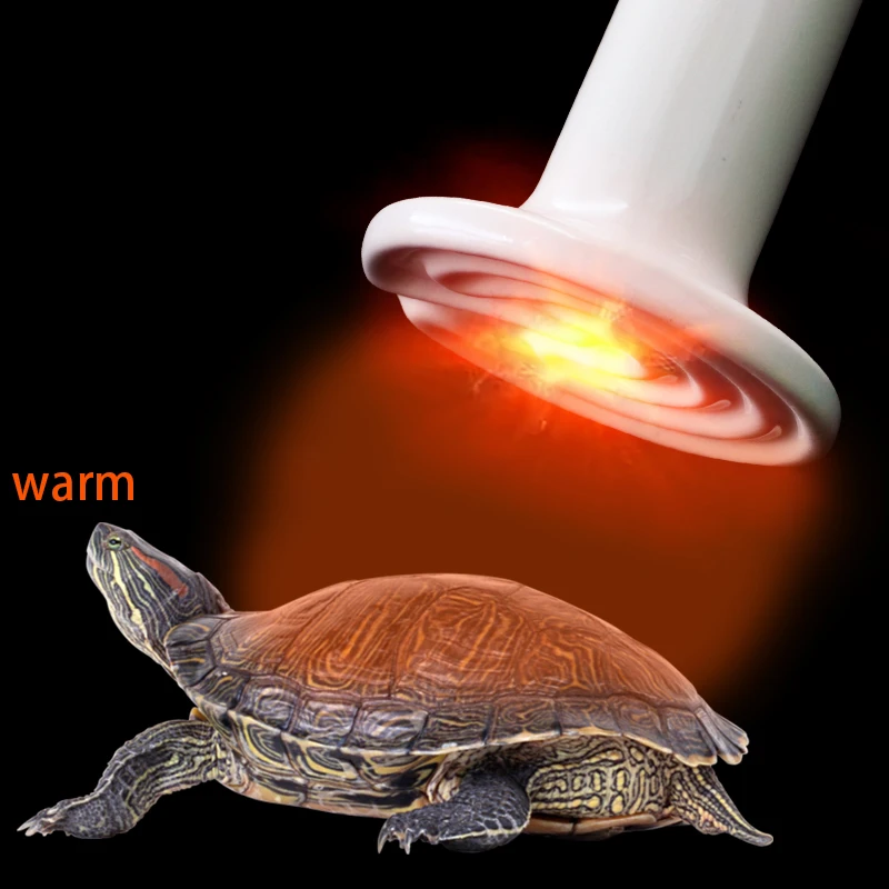 Lámpara de calefacción de infrarrojos lejanos para mascotas, bombilla de cerámica de 220V para reptiles y tortugas, emisor de calor, 25W, 50W, 75W, 100W, 150W, 200W