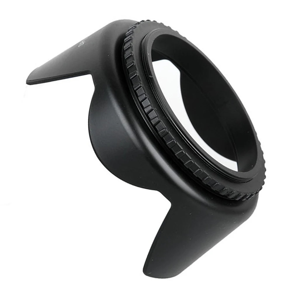 Parasol atornillado para cámara DSLR, parasol con montaje de tornillo de pétalo de flor, 49mm, 52mm, 58mm, 62mm, 67mm, 72mm, 77mm, 82mm, 30 unidades por lote