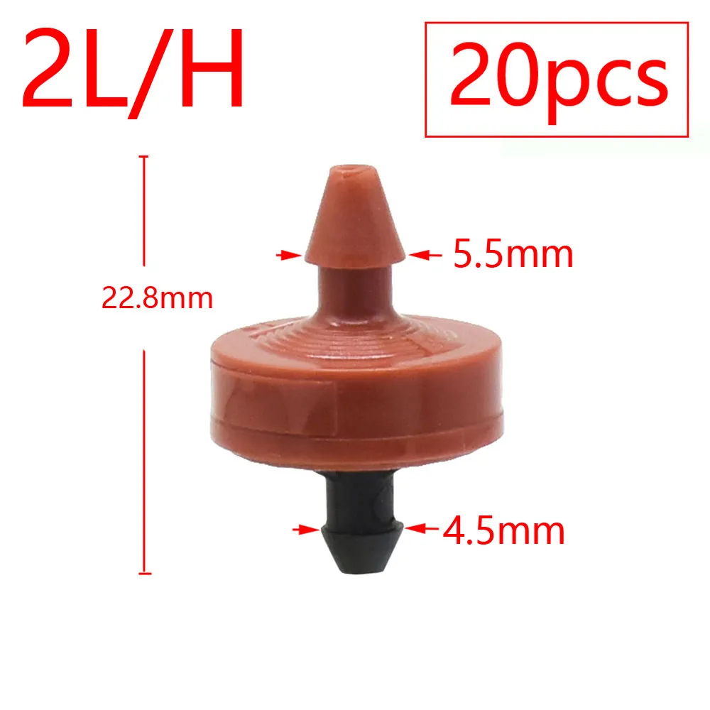 2L 4L 8L riego por goteo flecha de 4 vías conector cuentagotas divisor de agua cruzado emisor flecha de goteo Micro sistema de riego por goteo