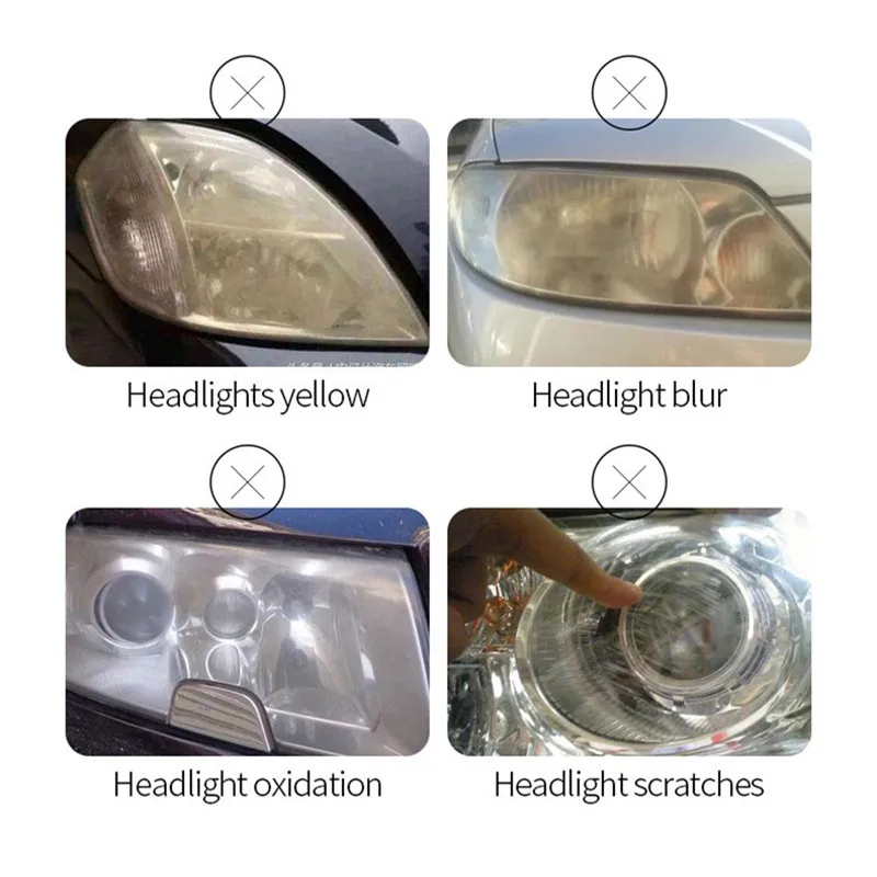Líquido de reparación de faros de coche, 800ML, restauración de pulido de faros, pulido químico, faros