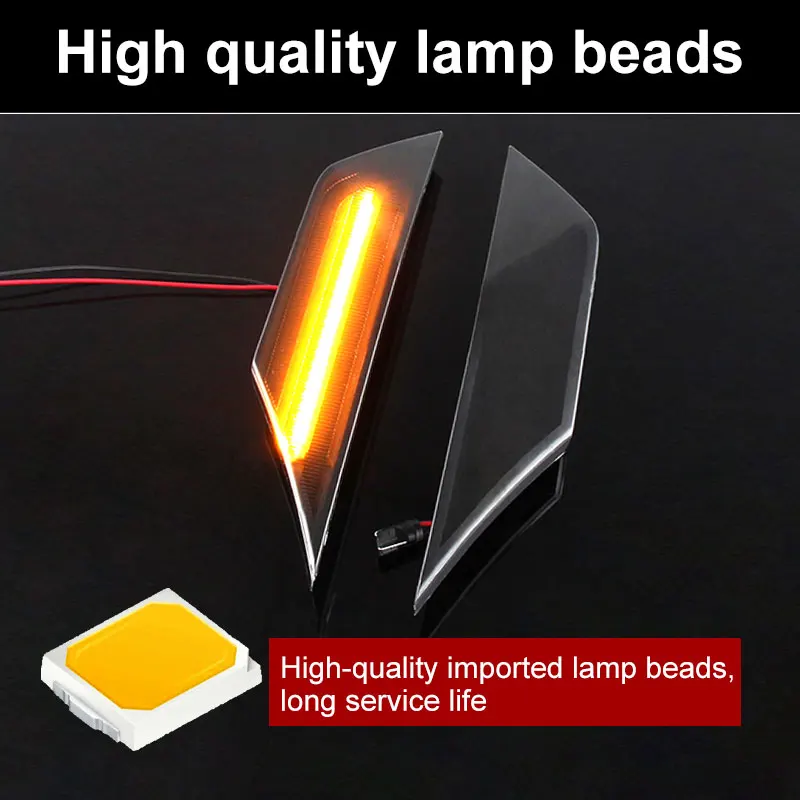 Luces LED de posición lateral para coche, lentes ahumadas, para Honda Civic 2016 2017 2018 2020 OE, 2 uds. # 34300-TET-H01Luces de señal de giro con reflector automático