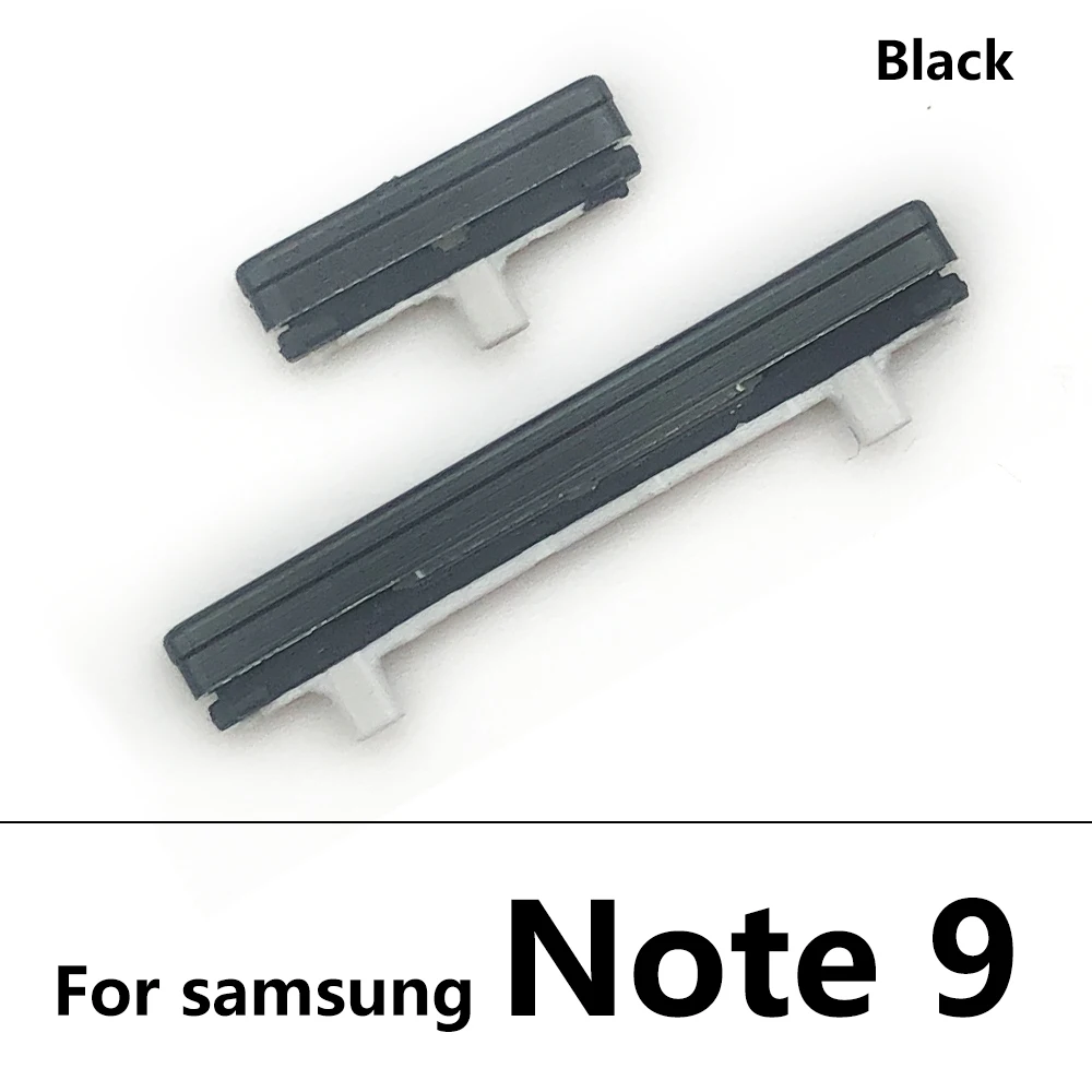 Botón de encendido y apagado de repuesto + botón lateral de volumen arriba y abajo para Samsung Note 9 10 Plus pieza de tecla de volumen
