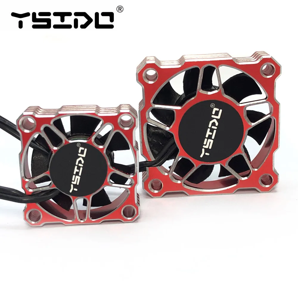 YSIDO 30mm 40mm ventilador de alto RPM potentes tormentas disipador de calor rápido refrigeración de Metal con soporte para 1/8 1/10 1/12 ARRMA Traxxas HSP RC Car