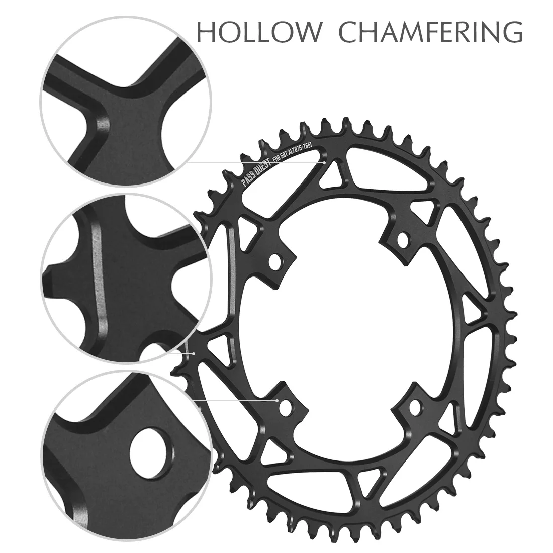Plato BCD de 110mm para manivela FSA Gossamer 36T 38T 40T 42T 44T 46T 48T 50T 52T, cadena de bicicleta 110bcd