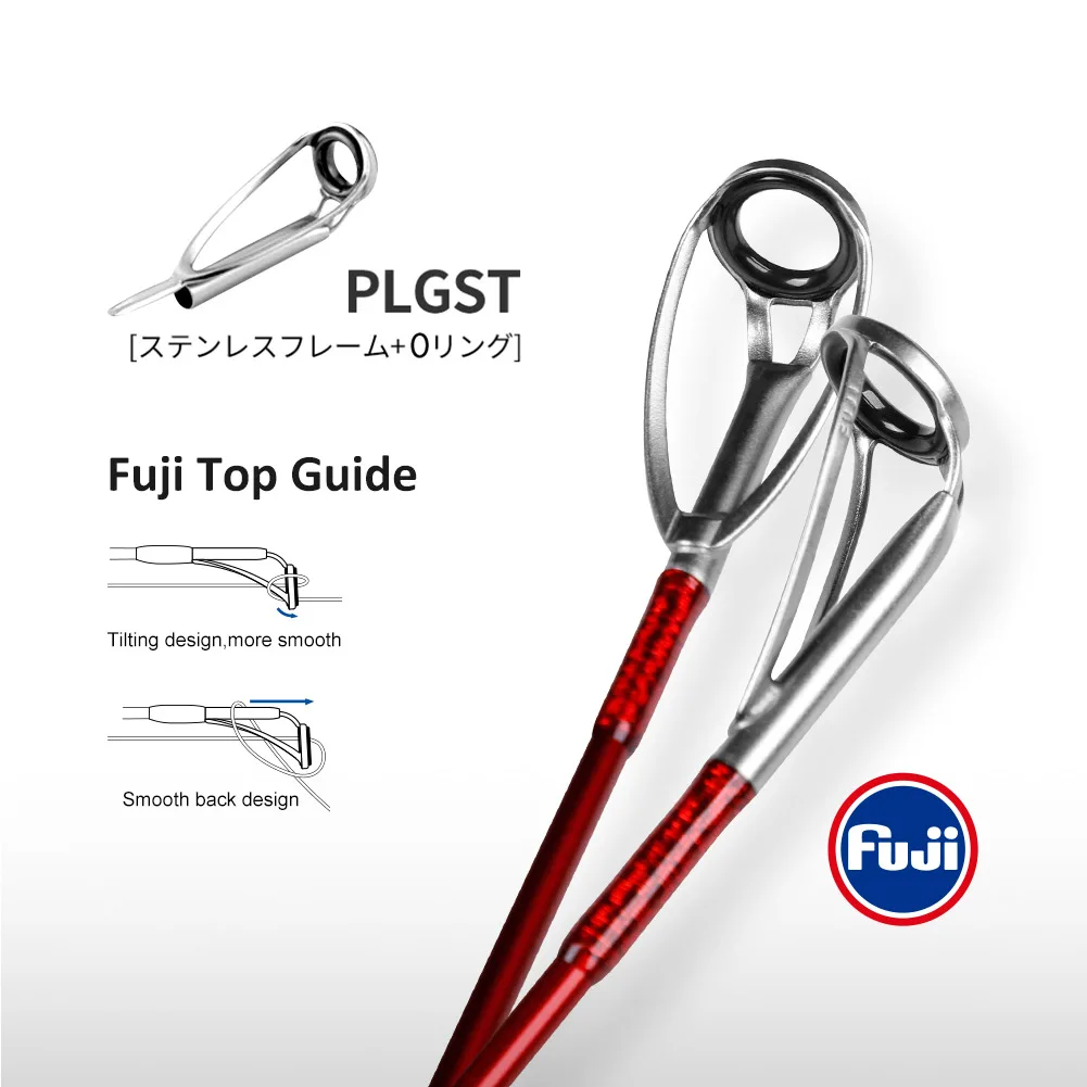 NOEBY-caña de pescar para Surf 397BX 428BX, piezas de Fuji de 3 secciones, plomada de carbono, 100-260g, Japón, cañas de Surf de fundición larga