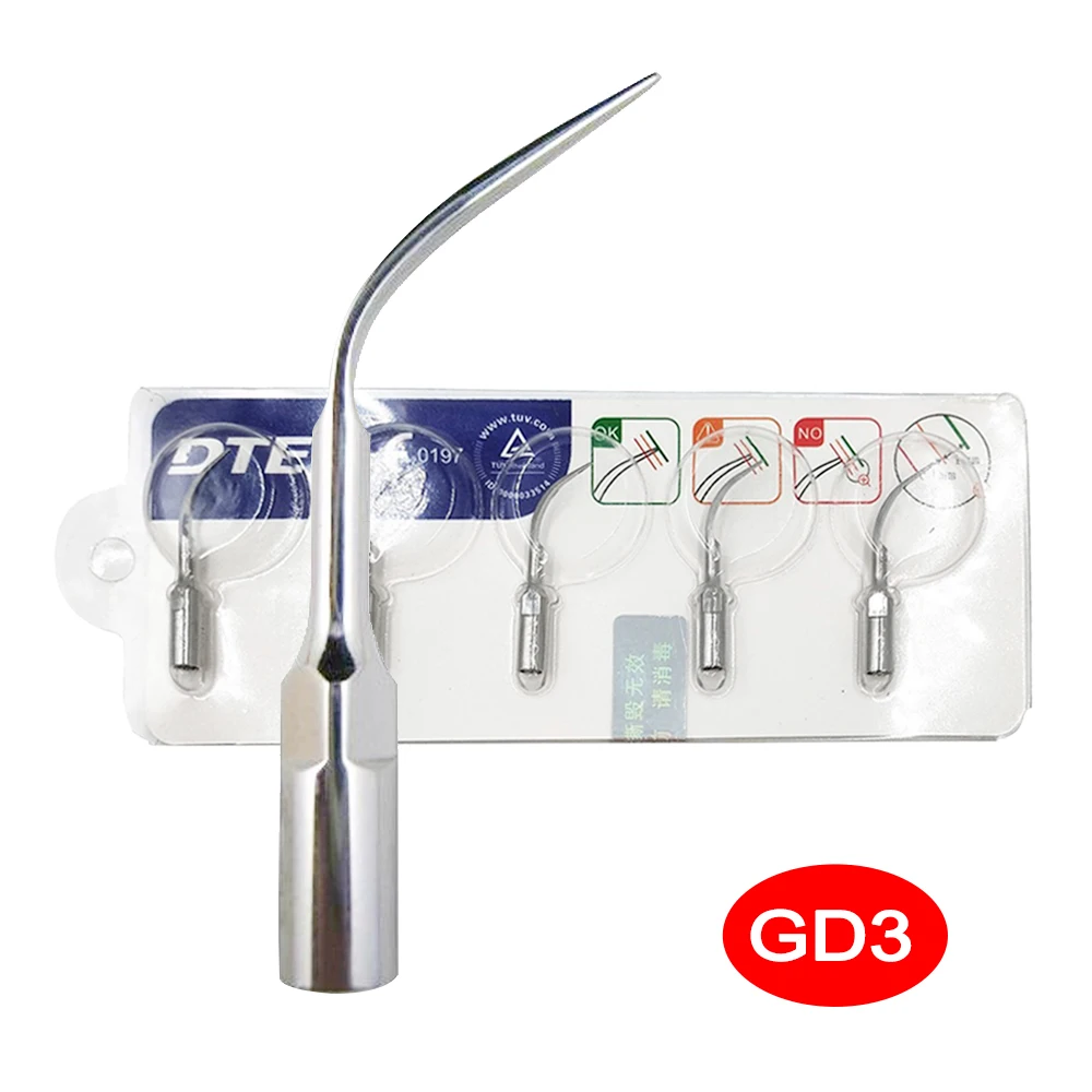 5 Puntas de Diamante para Escalador Ultrasónico Dental, Nuevas Puntas Endodónticas para Endodoncia, Compatibles con Escaladores DTE/SATELEC