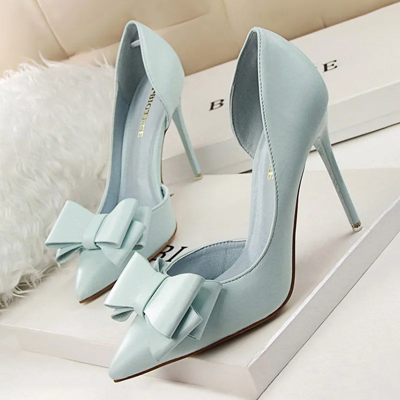 Zapatos BIGTREE, zapatos de tacón alto a la moda para mujer, zapatos negros, rosas y amarillos, zapatos de boda para mujer, zapatos de fiesta de aguja para mujer