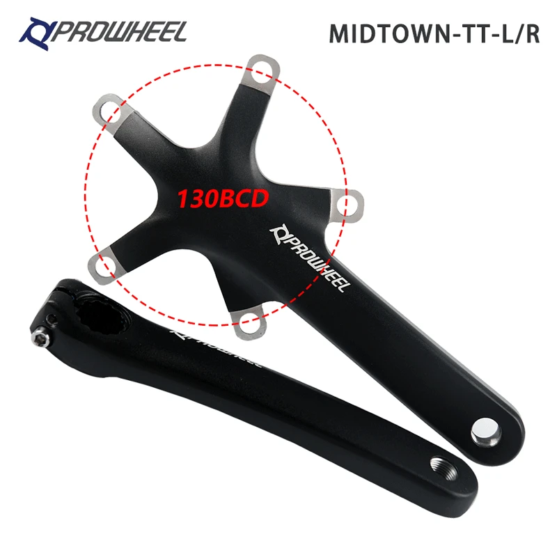 PROWHEEL-Juego de bielas para bicicleta de carretera, manivela con soporte inferior BB, manivelas de aleación de aluminio plegables, 110/130BCD, 170/172,5mm